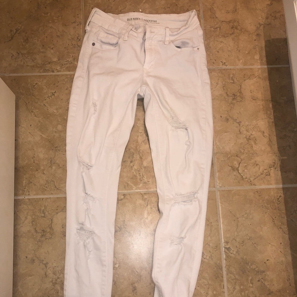 white jeans
